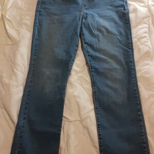 R Jeans The Original Comfort Slip On Jeans Boot Cut Leg Light Blue Size 33
